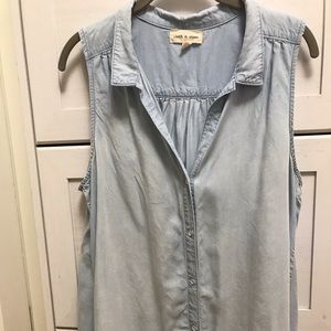 Cloth & Stone denim sleeveless top